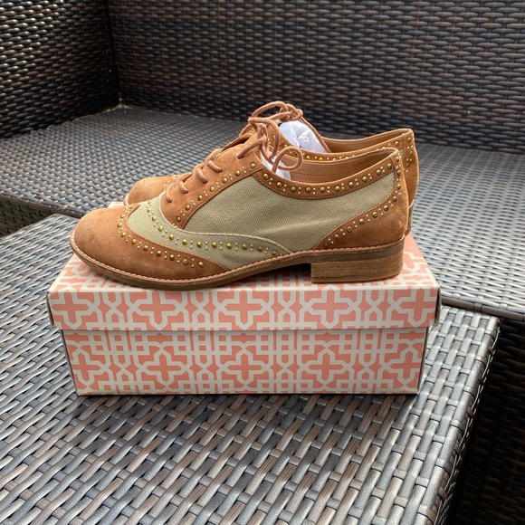 Gianni Bini Suede and Canvas Oxford - Picture 10 of 12